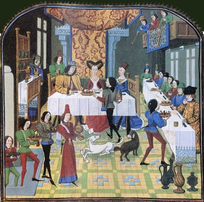 banquet au moyen âge