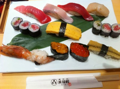 plateau de sushi