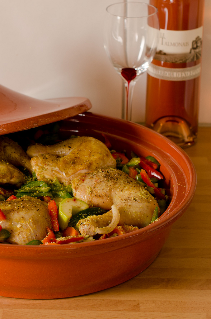 tajine de poulet et légumes