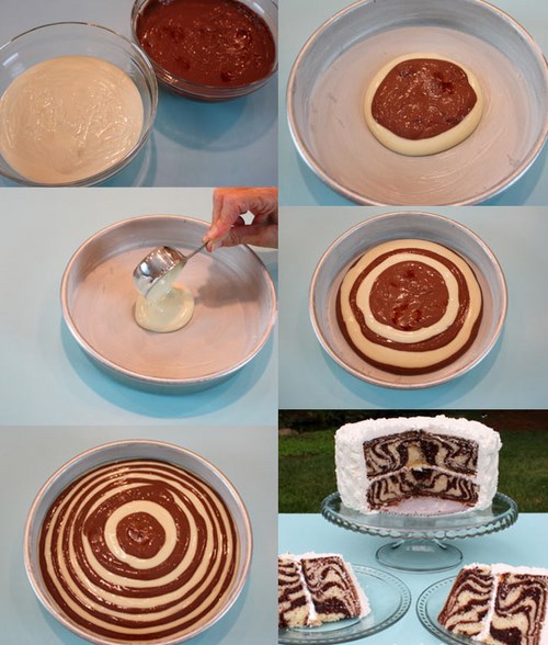 spirale chocolat pour un gateau