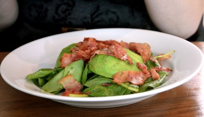 4 - SPINACH, AVOCADO & CRISPY BACON SALAD