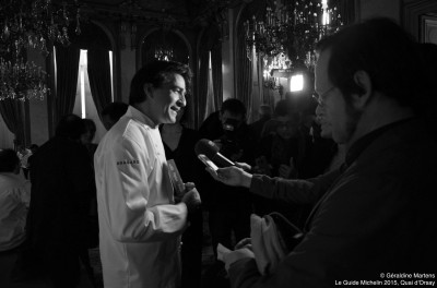 Yannick Alleno, Chef, cuisinier, gastronomie, Le Pavillon Ledoyen, Paris, Guide Michelin, Guiide Michelin 2015, Quai d'Orsay, Lundi 2 février 2015