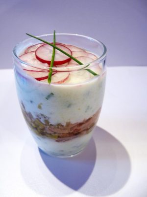 verrine au fromage frais