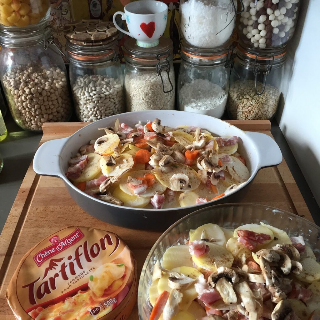 tartiflette plat d'hiver sympa pour avoir chaud au coeur