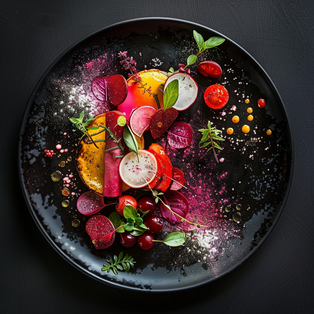 Jeu de couleur culinaire