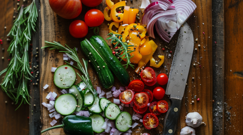 Découpe de légumes